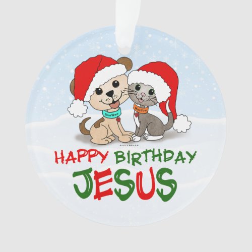 Happy Birthday Jesus Ornament