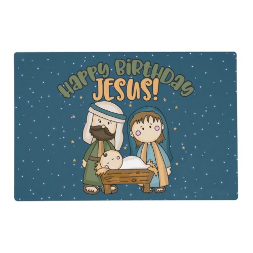 Happy Birthday Jesus Placemat