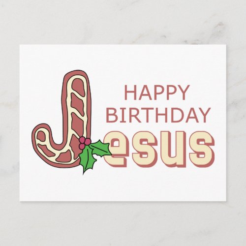 Happy Birthday Jesus Postcard