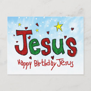 Happy Birthday Jesus Postcard
