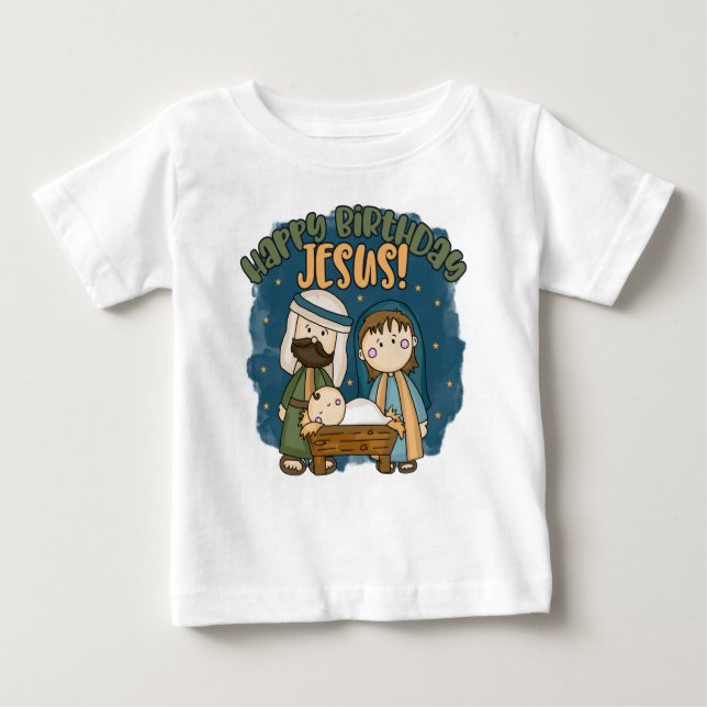 Happy Birthday Jesus T Shirt (Front)