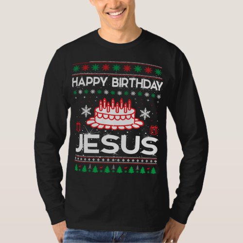 Happy Birthday Jesus Ugly Sweater Christmas Funny