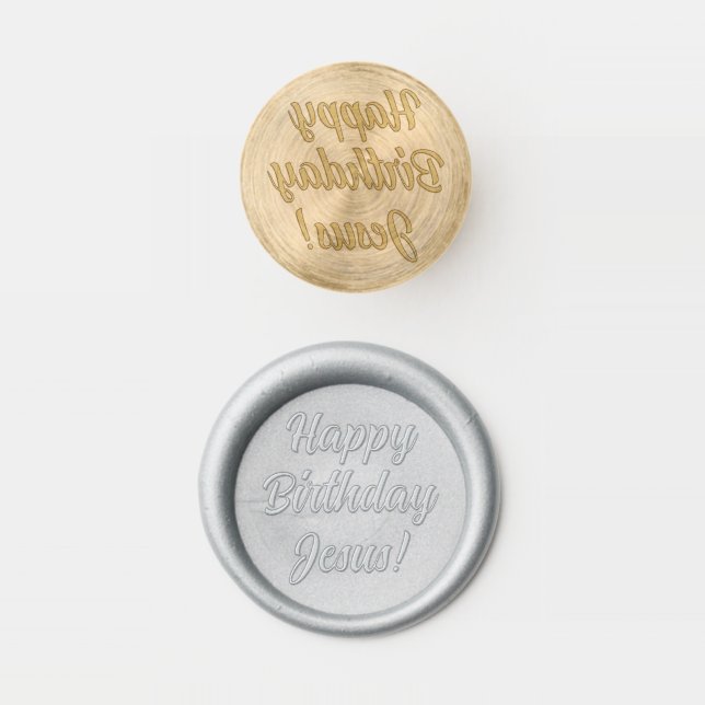 Happy Birthday Jesus! Wax Seal Stamp (Stamped)