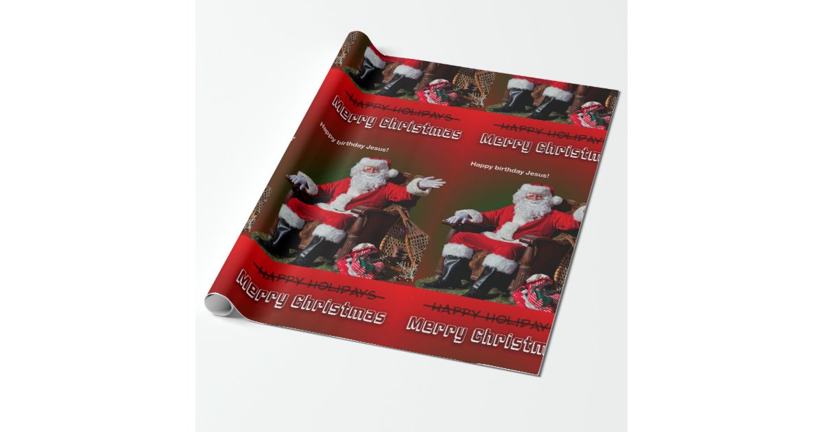 HAPPY BIRTHDAY JESUS WRAPPING PAPER Zazzle