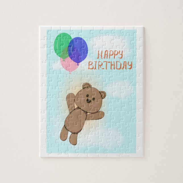 Happy birthday jigsaw puzzle (Vertical)