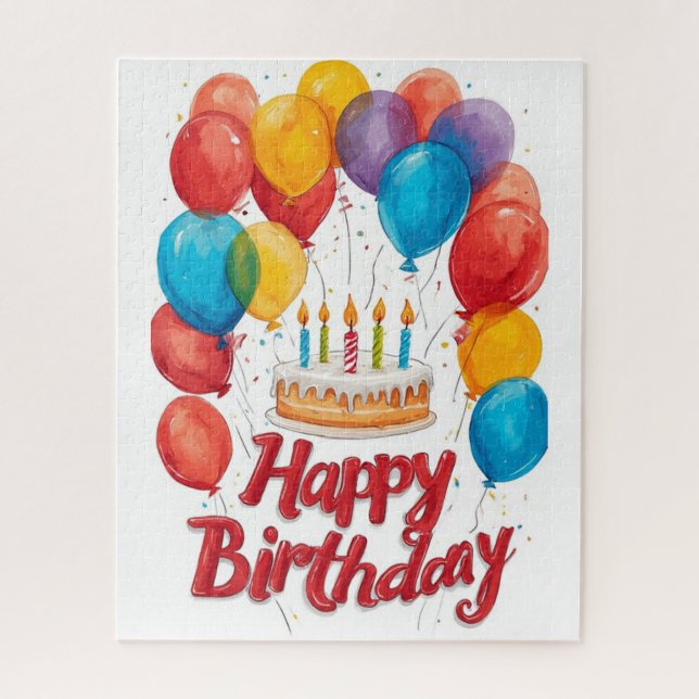 Happy Birthday Jigsaw Puzzle (Vertical)