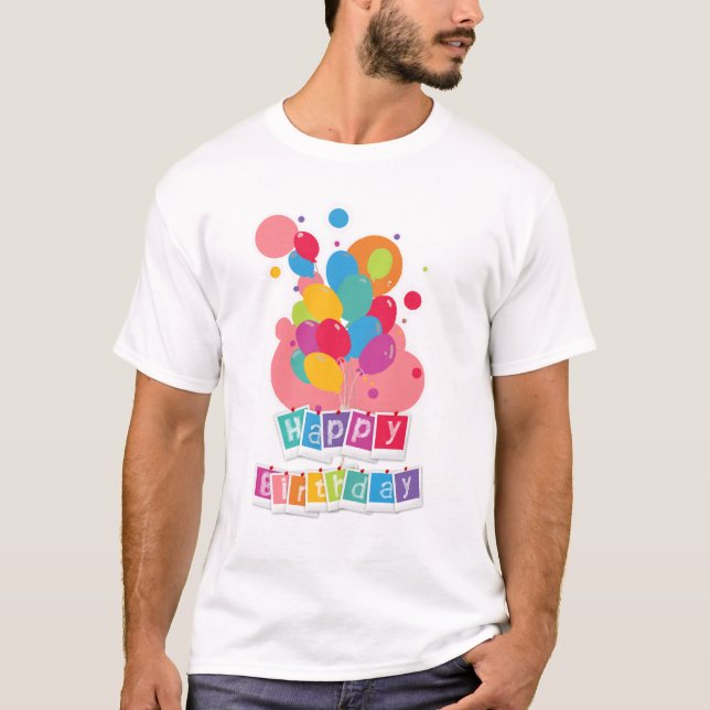 Happy Birthday – Joyful Celebration Design T-Shirt (Front)