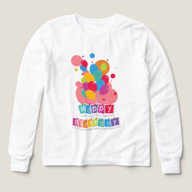 Happy Birthday – Joyful Celebration Design Tri-Blend Shirts (Design Front)
