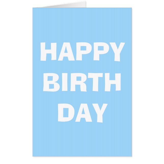 Happy Birthday jumbo card oversized birthday card (Front)