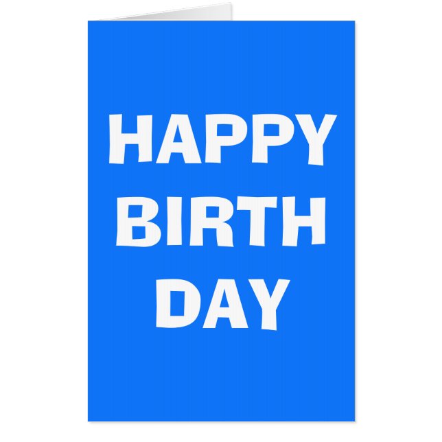 Happy Birthday jumbo card oversized birthday card (Front)