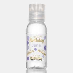Happy birthday June birthdays Travel Bottle Set Hand Sanitizer