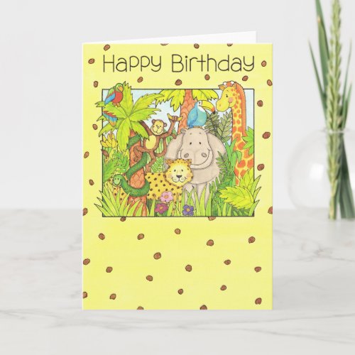 Happy Birthday Jungle Card