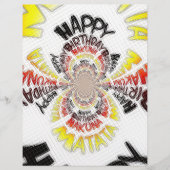 Happy Birthday just Hakuna Matata Gifts Design Art (Front)