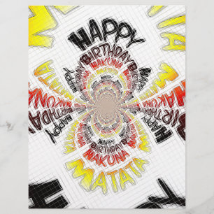 Happy Birthday just Hakuna Matata Gifts Design Art