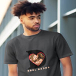 Happy Birthday ,Keepsake Photo Dad Heart Collage T-Shirt<br><div class="desc">Celebrate Father's Birthday with this unique and personalized t-shirt! Our design features a bold "D" graphic with a heart SVG inside. The best part? You can collage your own image into the heart,  making it a truly one-of-a-kind gift for your dad.</div>