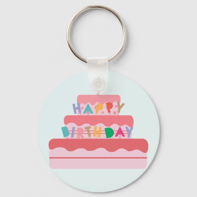 Happy Birthday Keychain (Front)