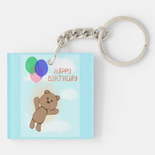 Happy birthday keychain (Back)