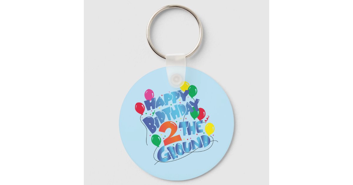Happy Birthday Keychain | Zazzle