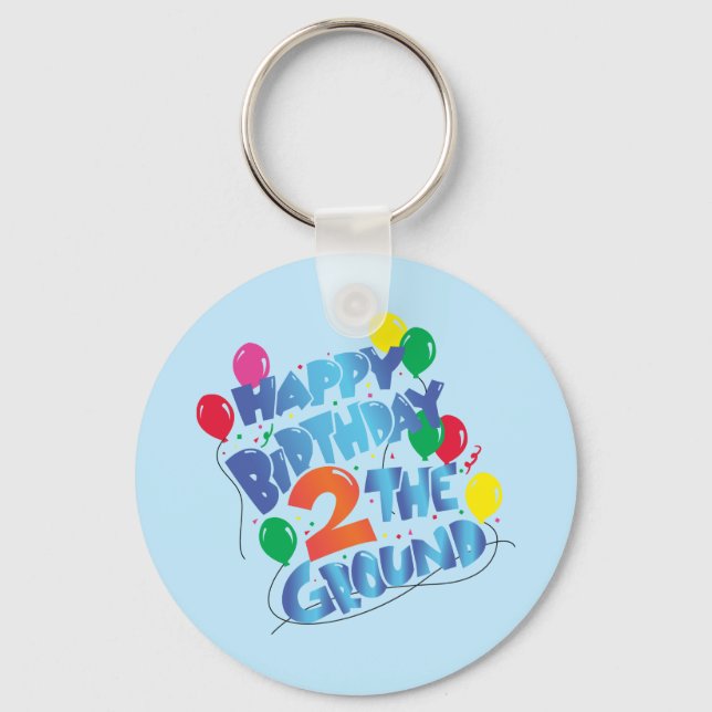 Happy Birthday Keychain (Front)