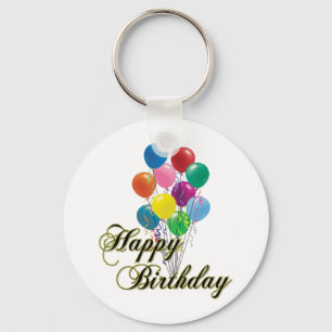 Happy Birthday Keychain- D4 Keychain