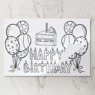 Happy Birthday Kids Coloring Page