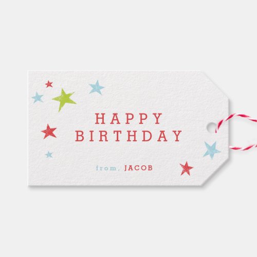Happy Birthday Kids   Gift Tags