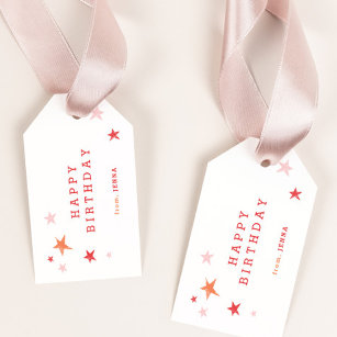 All Occasion Personalized Gift Tags - Single - Tags for Birthday