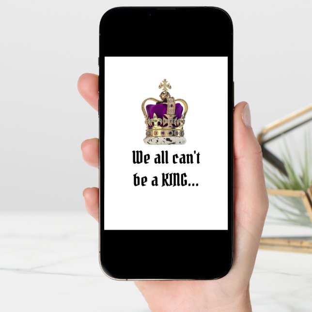 Happy Birthday King Folded Greeting Card (Front Digital)