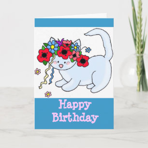 Happy Birthday Kitten Card