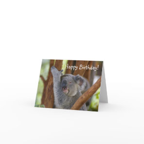 Happy Birthday Koala Bear Card