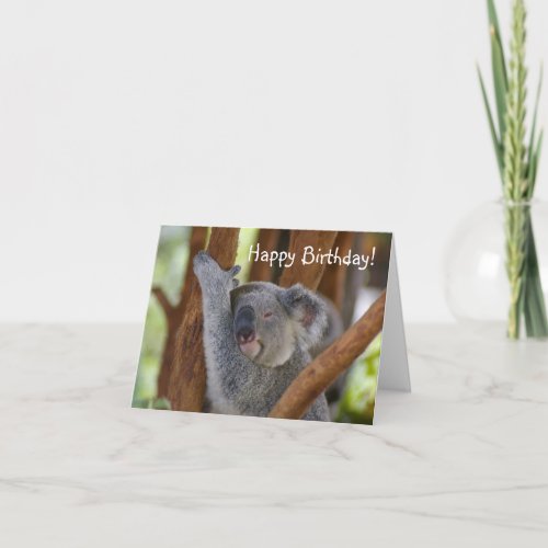 Happy Birthday Koala Bear Card