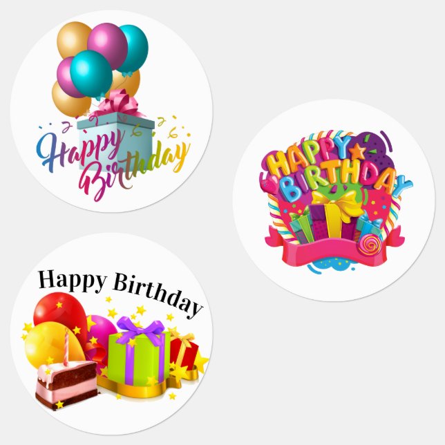 Happy Birthday Labels (Group)