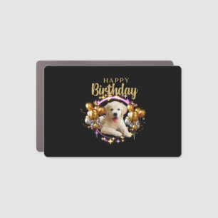 Happy Birthday Labrador Retriever Car Magnet