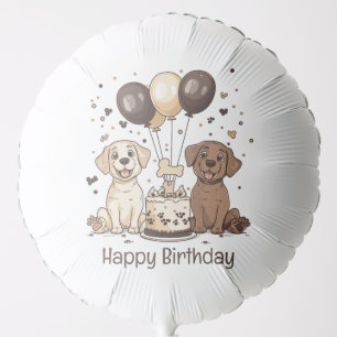 Happy Birthday Labrador Retriever Dogs Balloon