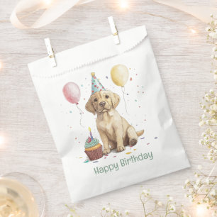Happy Birthday Labrador Retriever Dogs Favor Bag