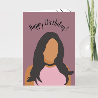 Happy Birthday Lady Thank You Card