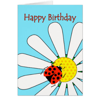Ladybug Happy Birthday Greeting Cards | Zazzle