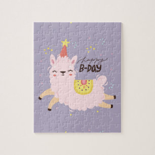 Happy Birthday Lama Jigsaw Puzzle