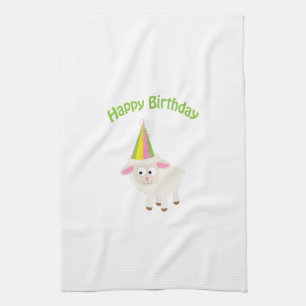Happy birthday Lamb Towel
