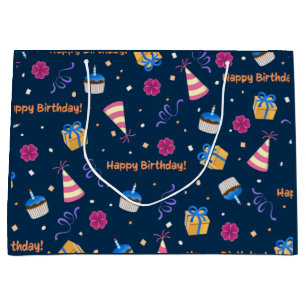 "Happy Birthday"    Large Gift Bag
