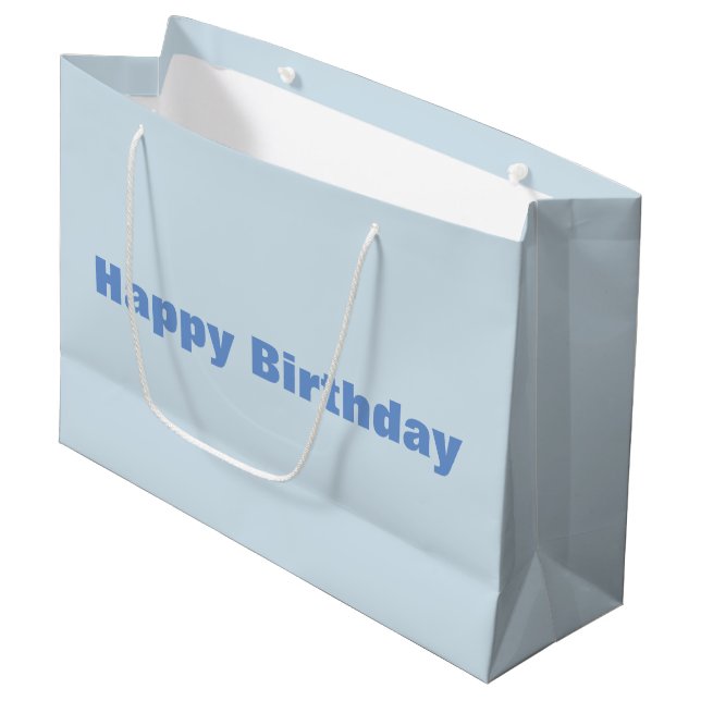 Happy Birthday Large Gift Bag (Front Angled)