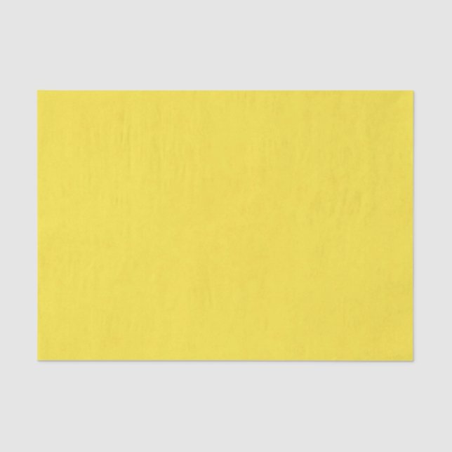 Happy Birthday Lemon Yellow Tissue Paper (Front)