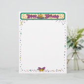 Happy Birthday Letterhead (Standing Front)