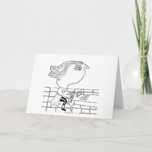 Happy Birthday 🎈🎊🎉  Letterpress Thank You Card (Front)