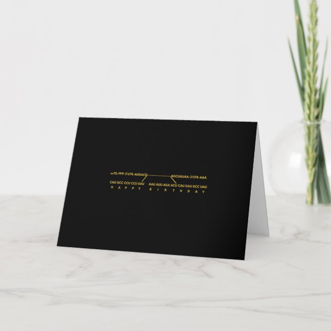 Happy Birthday Letterpress Thank You Card (Front)