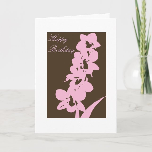 Happy Birthday Letterpress Thank You Card (Front)