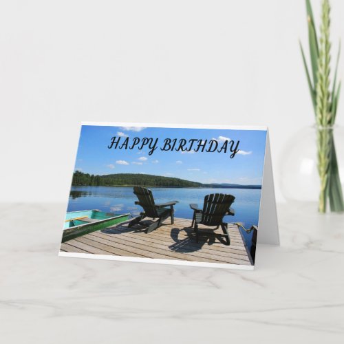 HAPPY BIRTHDAY LIKE A DAY AT THE LAKE CARD
