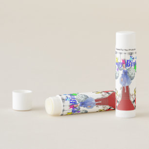 Happy Birthday Lip Balm Red Hearts