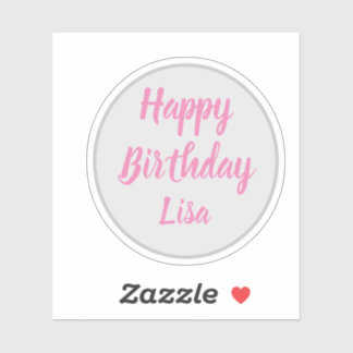 Happy birthday Lisa Sticker