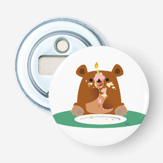 Happy Birthday, little bear!! Button Bottle Opener